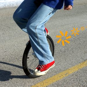 Particular de monociclo